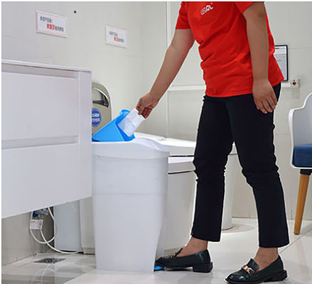 KWS-Pedal-gesundheitlicher Behälter, weibliche Beseitigungs-Behälter der Hygiene-4kg